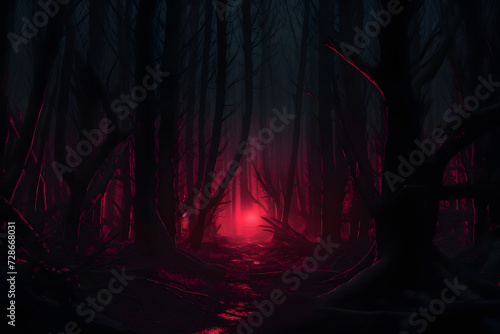 Red Light in the Dark Forest