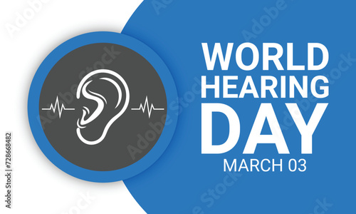 world hearing day, World hearing day, creative concept design for banner, poster, vector illustration.