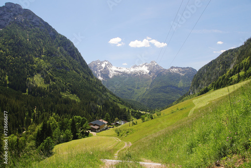A path through Berchtesgaden National park from Ramsau to Weissbach bei Lofer	 photo