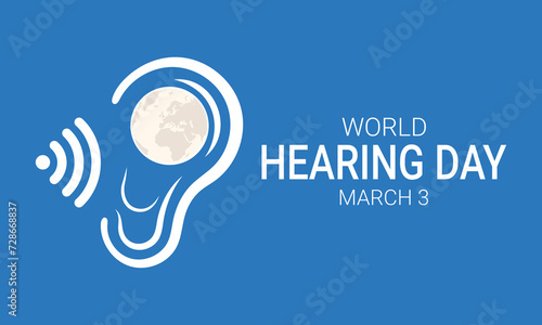 world hearing day, World hearing day, creative concept design for banner, poster, vector illustration.