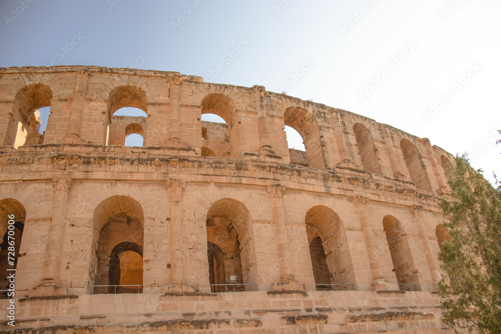 Tunisia and the famous Colosseum- Amphitheater of El Jem