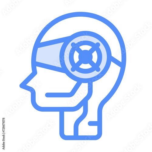 Cybord icon with lineal color style