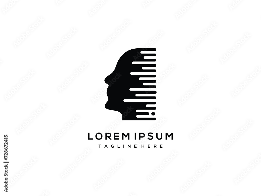 human head logo design created with modern technology and style
human head logo design created with modern technology and style