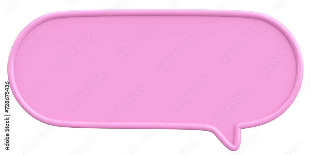 Speech Bubble. Text Box. 3D Illustration. Speech Bubble. Text Box. 3D Illustration.