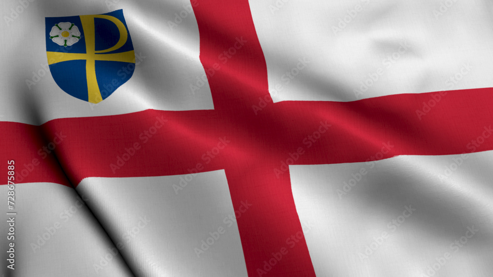 Flag of the Diocese of Leeds. Waving Fabric Satin Texture Flag of Diocese of Leeds 3D Illustration. Real Texture Flag of the Diocese of Leeds of the Church of England Banner Collection, UK Flag of the Diocese of Leeds. Waving Fabric Satin Texture Flag of Diocese of Leeds 3D Illustration. Real Texture Flag of the Diocese of Leeds of the Church of England Banner Collection, UK