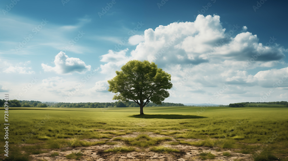 tree in a field tree in a field