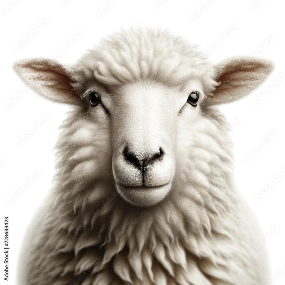 Fototapeta premium Sheep - transparent background