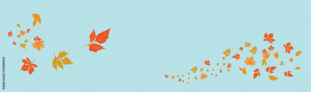 image of autumn leaves close up over mint background image of autumn leaves close up over mint background