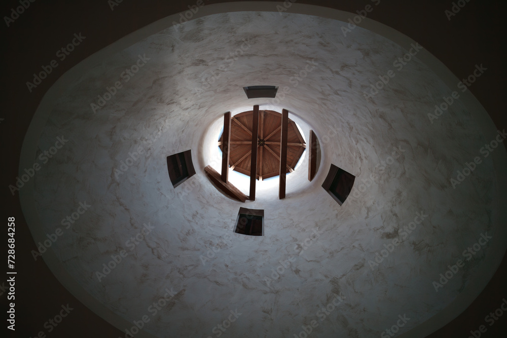 Ceiling of old restored building near Lungarella, Avellino province