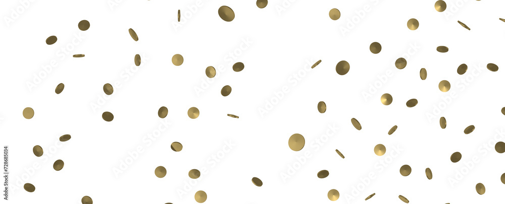 Golden Bliss: Exquisite 3D Illustration of Blissful Gold Confetti Golden Bliss: Exquisite 3D Illustration of Blissful Gold Confetti