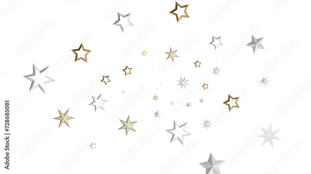 Banner with golden decoration. Festive border with falling glitter dust and stars. Banner with golden decoration. Festive border with falling glitter dust and stars.