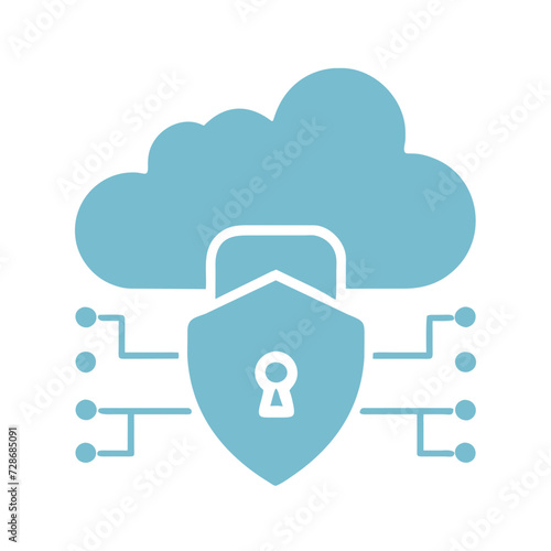 Cyber security icon set. Data protection symbol. Secured network icon collection. Technology concept. Vector illustration.