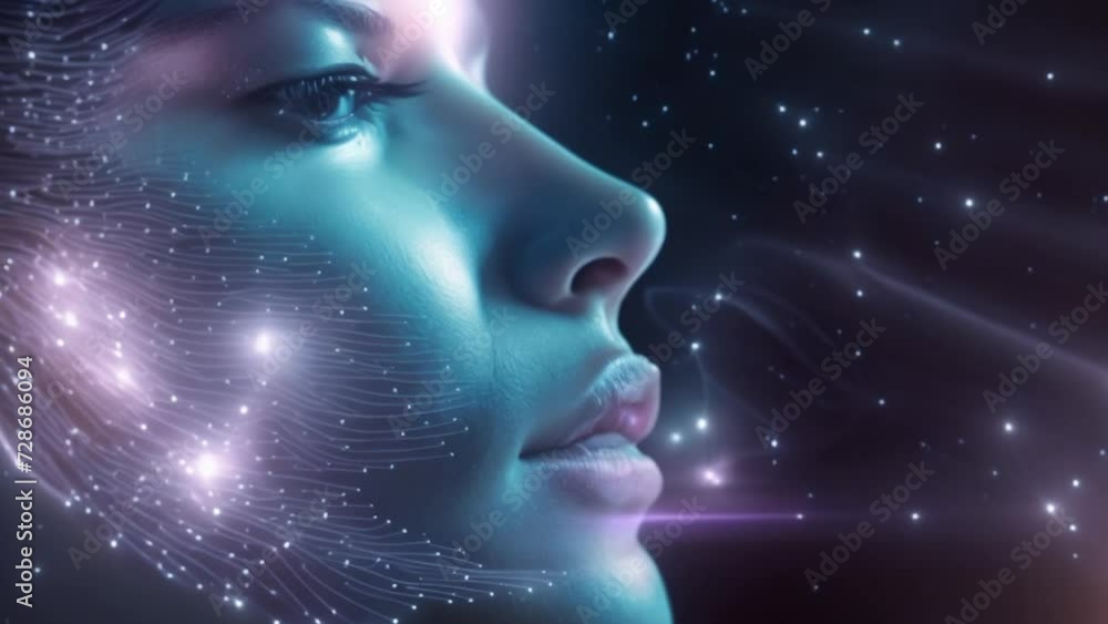 Technology connection with ai robot concept. Technology connection with ai robot concept.