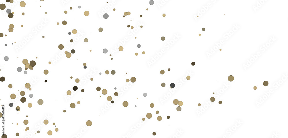 gold confetti background, isolated on transparent background gold confetti background, isolated on transparent background