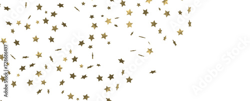 XMAS Stars - A gray whirlwind of golden snowflakes and stars. New
