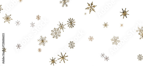 Winter christmas sky with falling snow