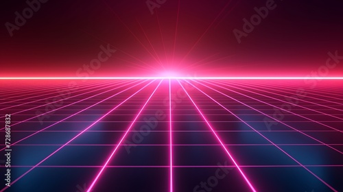 Ultraviolet abstract pink neon glowing lines. glowing in the dark. background, wallpaper, copy space. 