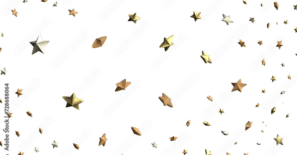 Holiday golden decoration, glitter frame isolated - Holiday golden decoration, glitter frame isolated -