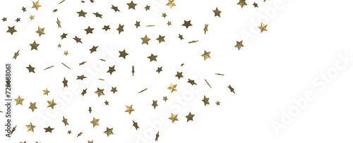 Stars - stars. Confetti celebration  Falling golden abstract decoration for party  birthday celebrate 
