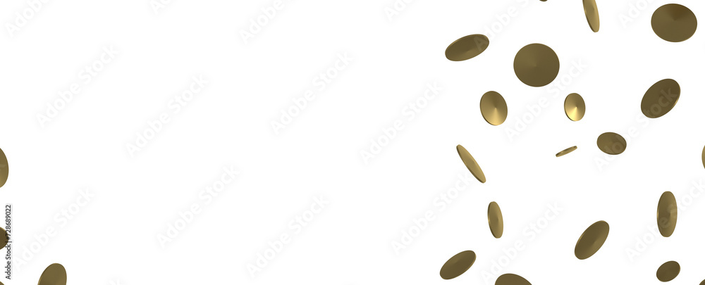 Golden Bliss: Exquisite 3D Illustration of Blissful Gold Confetti Golden Bliss: Exquisite 3D Illustration of Blissful Gold Confetti