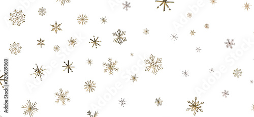Snowflakes - Christmas background design of snowflake and snow falling in the winter 3d illustration