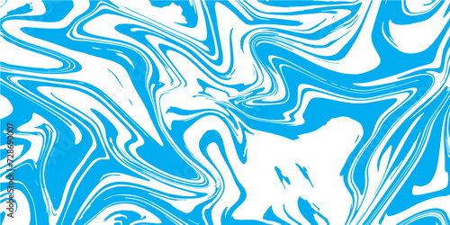 Abstract Blue Marble texture background. Blue and white mixing oil paint texture. Blue Marbleized Stripes With marble ink texture. Splash of paint. Colorful liquid.