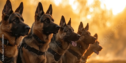 Mp unit with K9 german shepherd dog photo