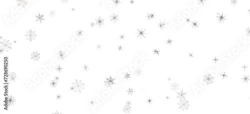 Snowflakes - Christmas background design of snowflake and snow falling in the winter 3d illustration