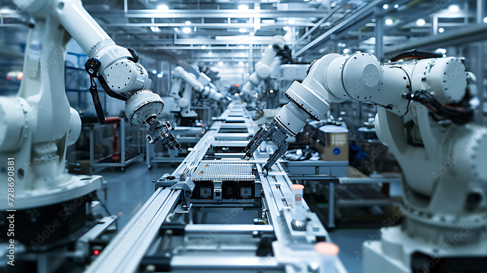 Robotic automation in industrial manufacturing Robotic automation in industrial manufacturing