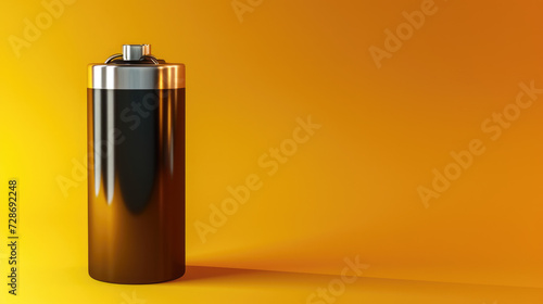 Energy, battery, poster with copy space.
