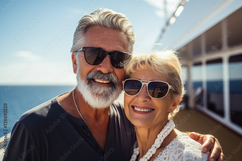 Generative AI image of happy cheerful people traveling together enjoying voyage Generative AI image of happy cheerful people traveling together enjoying voyage