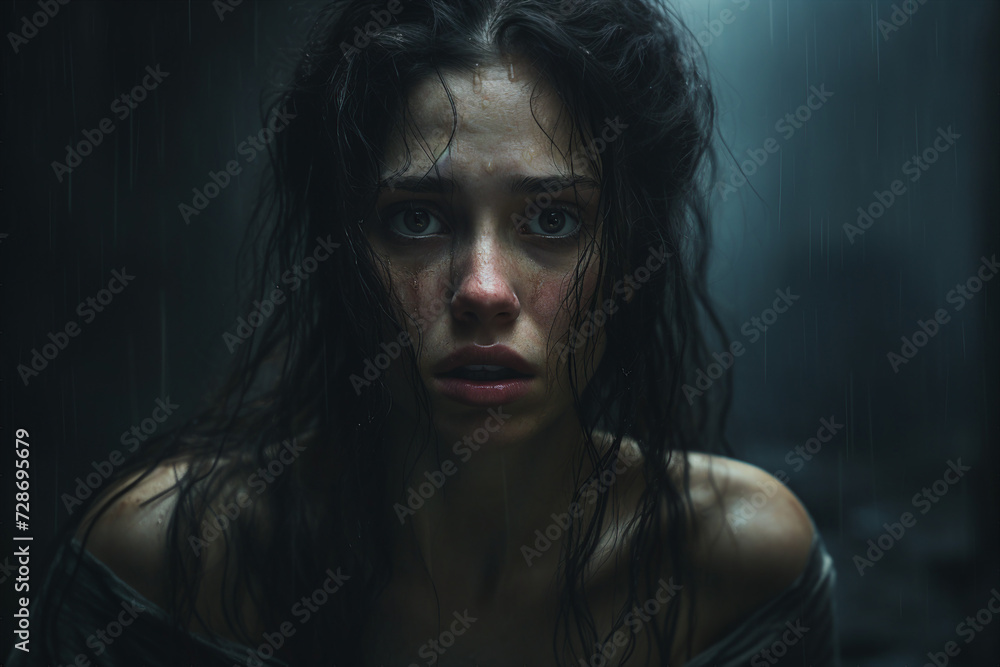 Mental health disorder conceptual Generative AI technology portrait picture people have psychic problems Mental health disorder conceptual Generative AI technology portrait picture people have psychic problems