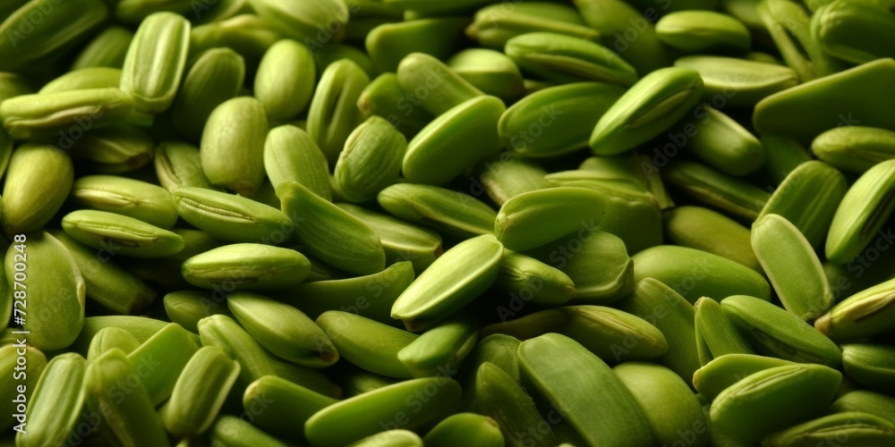 Close-up view of a pile of fresh, vibrant green beans, emphasizing their natural texture and color. Close-up view of a pile of fresh, vibrant green beans, emphasizing their natural texture and color.