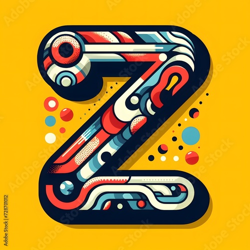 Z typography  z logo ai vector illustration 