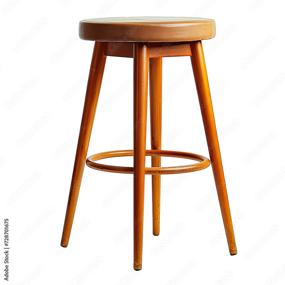 A Tall Bar Stool.. Isolated on a Transparent Background. Cutout PNG. A Tall Bar Stool.. Isolated on a Transparent Background. Cutout PNG.