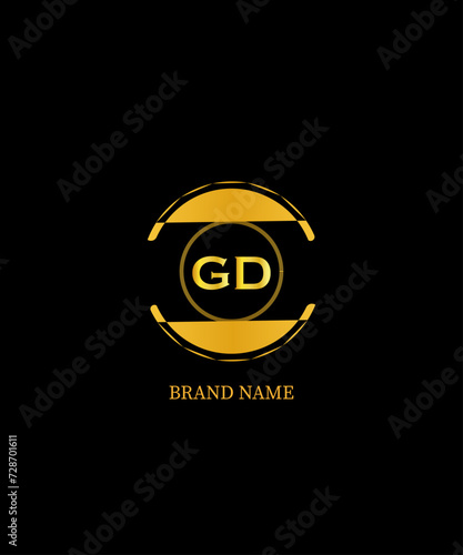 GD Letter Logo Design. Unique Attractive Creative Modern Initial GD Initial Based Letter Icon Logo