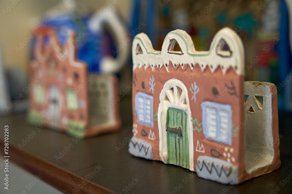 close up shot of Handicrafts for making carved ceramics in the tourist village of Tunis in Fayoum, Egypt close up shot of Handicrafts for making carved ceramics in the tourist village of Tunis in Fayoum, Egypt