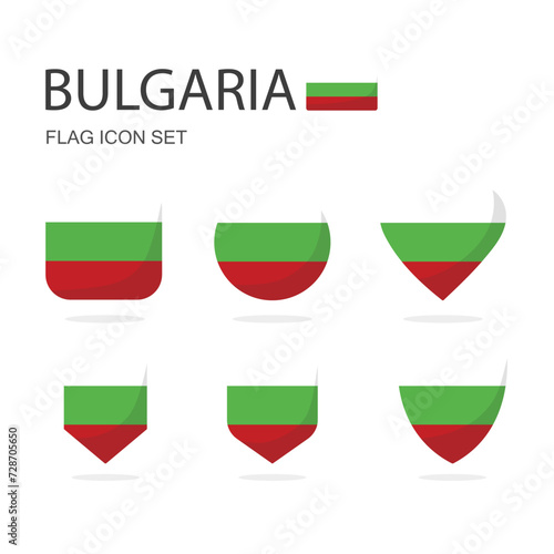 Bulgaria 3d flag icons of 6 shapes all isolated on white background. Free Download Bulgaria 3d flag icons of 6 shapes all isolated on white background. - GFXLoad
