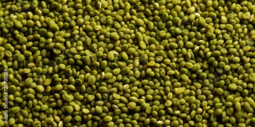 Wide view of a pile of raw seeds, agricultural background.