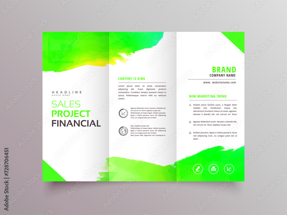 Corporate business presentation guide brochure template vector