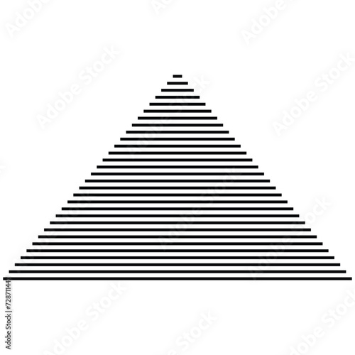 pyramid shape of decorative element  achievement on top of mountain