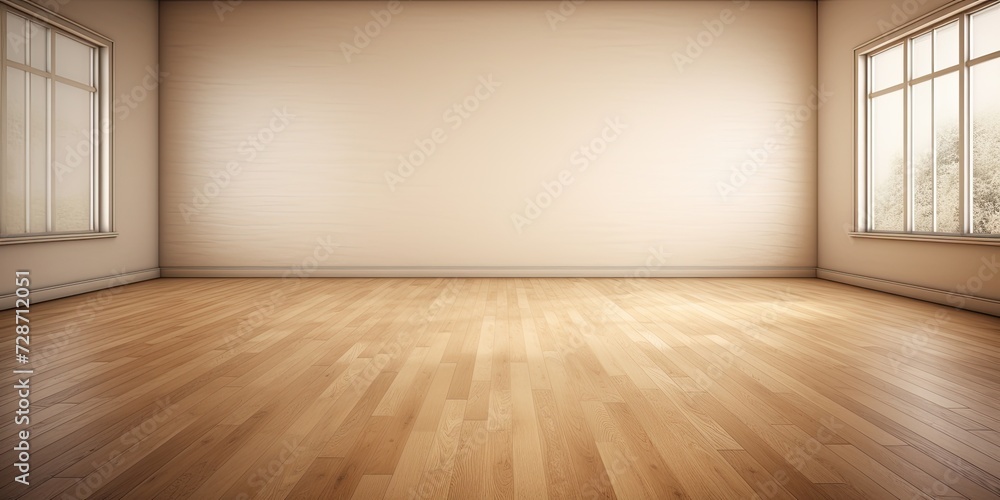 Wooden-floored room with no furniture Wooden-floored room with no furniture