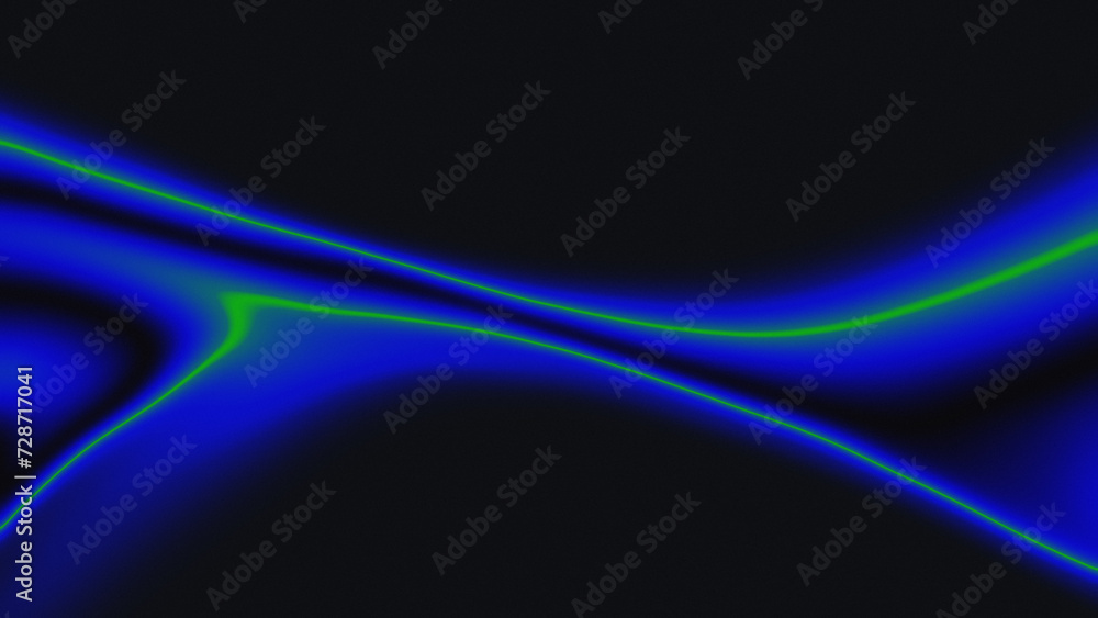 Neon abstract gradient illustration in blue / Neon background in 8K