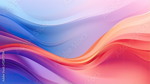 Wavy abstract vibrant gradient background © Stock