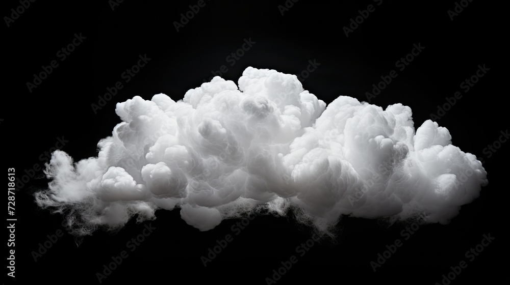 Cloud isolated on black background Cloud isolated on black background
