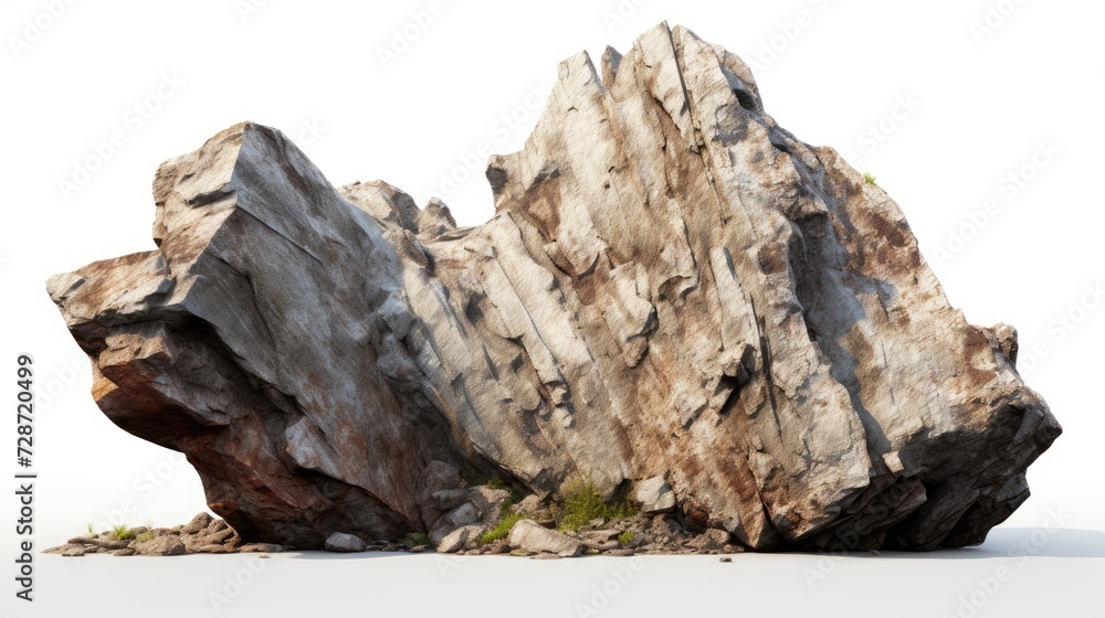 Isolated rock on white background Isolated rock on white background