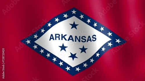 arkansas state flag raising 