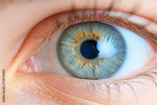 Ethereal Iris on a Soft Blue Canvas