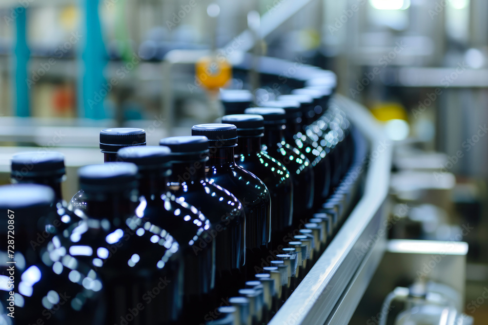 Obraz premium Efficiency in Every Frame: Bottling Freshness