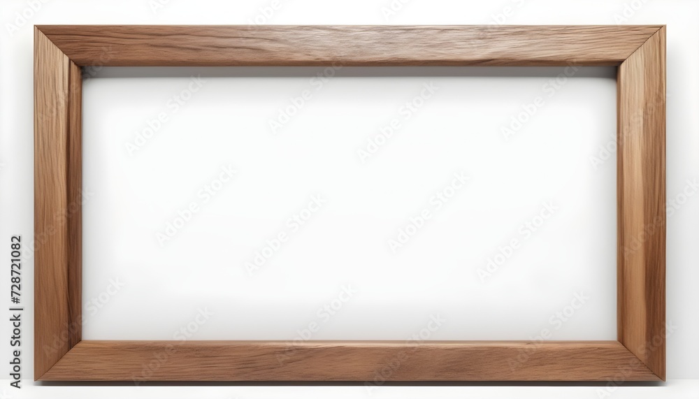 wooden frame isolated on white wooden frame isolated on white